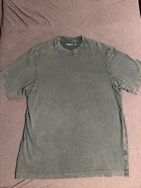 Abercrombie & Fitch Faded Charcoal Green Short Sleeve Crew Tee